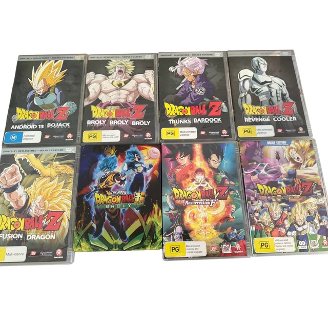 Dragon Ball Z Remastered Movie Collection + Super Broly (Great Condition)