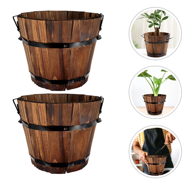 2 Pcs Kreativer Saftiger Pflanzer Gartendekoration Eimer Pflanzgefäße