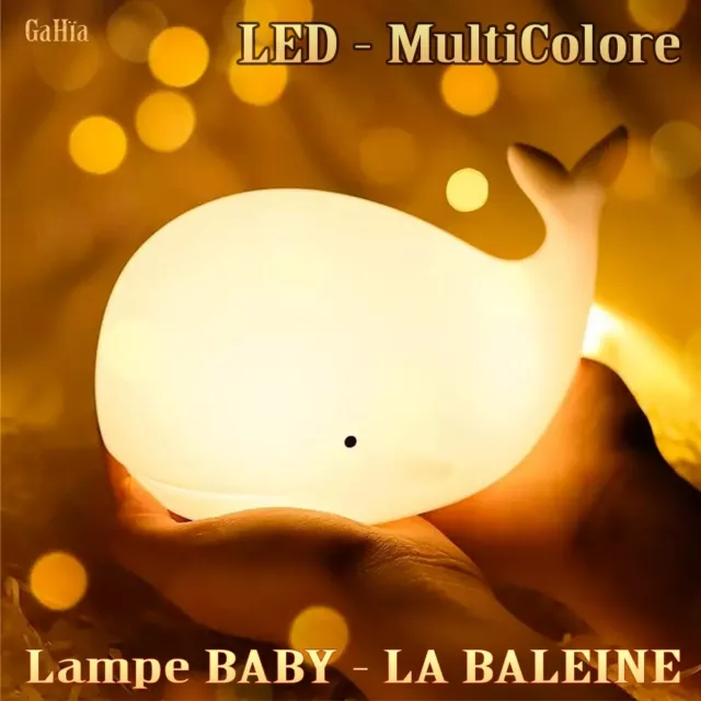 Lampe Baby Baleine Doudou Veilleuse de Nuit Relaxante Portable Pour Bébé Enfant