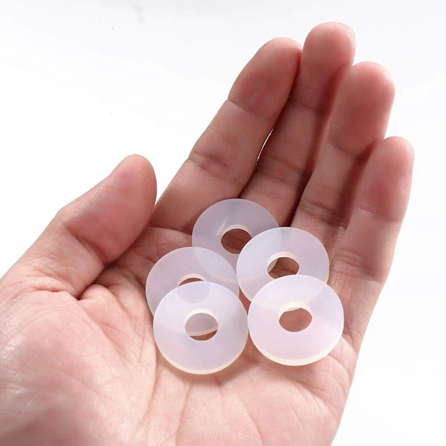 WHITE SILICONE RUBBER Flush Valve Sealing Gasket Diaphragm Valve Seal