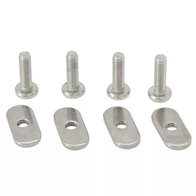 Easy to Use Stainless Steel Kayak Rail Track Nut and Screw Set Pack of 4