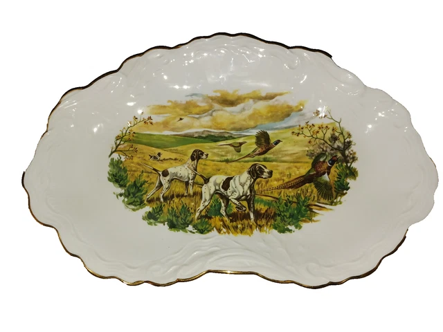 Plat En Céramique Faisans, Super Déco Pour Chasseur