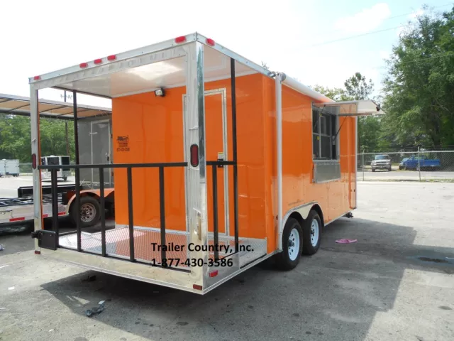 NEW 8.5x20 8.5 X 20 Enclosed Concession Food Vending BBQ Trailer