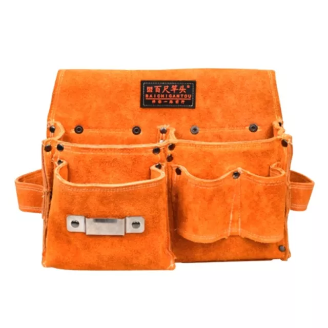 Hardware Tool Storage Bag Practical Cow Leather Waist Pack Carpenter Tool Bag