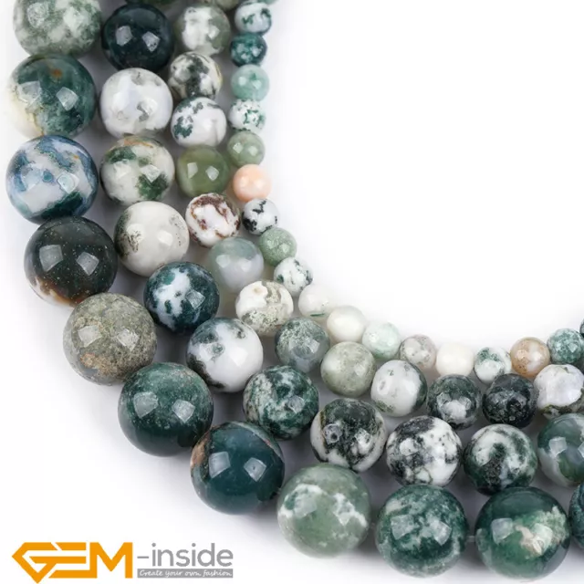 Natural Gemstone Beads lot Smooth Round Loose Bead 100pcs 4mm 6mm