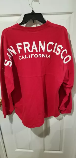 Spirit Jersey San Francisco California Red  Pull Over Jersey Sz Large 3