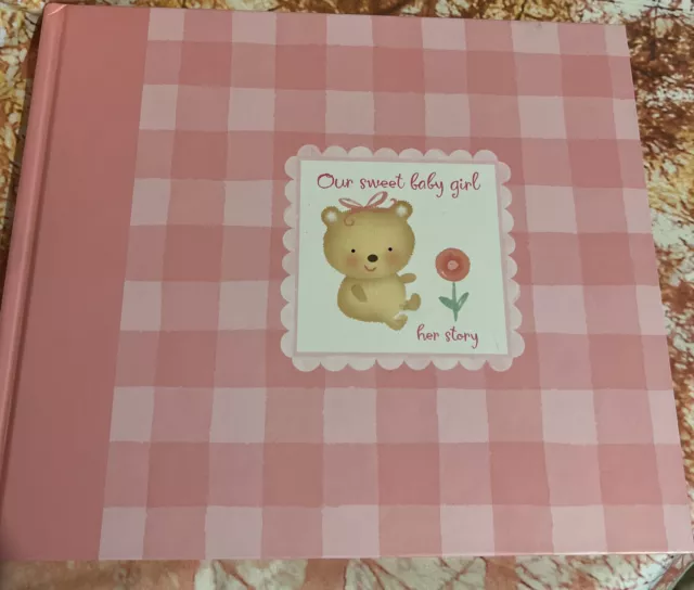 Hallmark Sweet Baby Girl First Year Photo Memory Book Album 68 Pages NIB