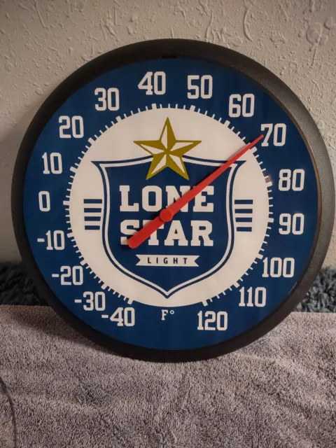 Lonestar Light Beer Wall Thermometer 13 Inch