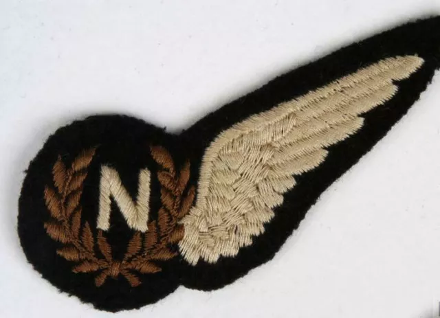 RAF WW2 BRITISH ROYAL AIR FORCE  INSIGNIA 1/2 WING HAND EMBROIDERED  "Navigator" 2