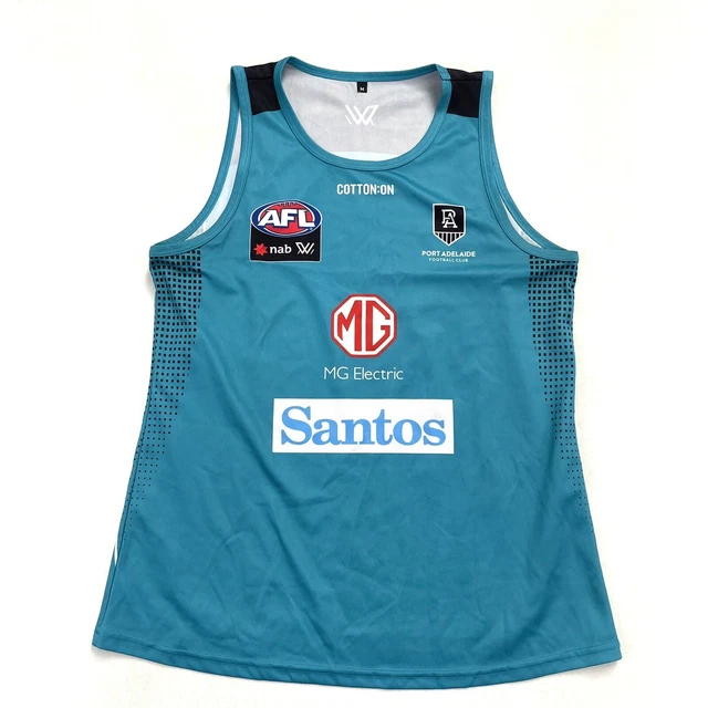 Port Adelaide AFLW Player Issue Training Singlet Size M
