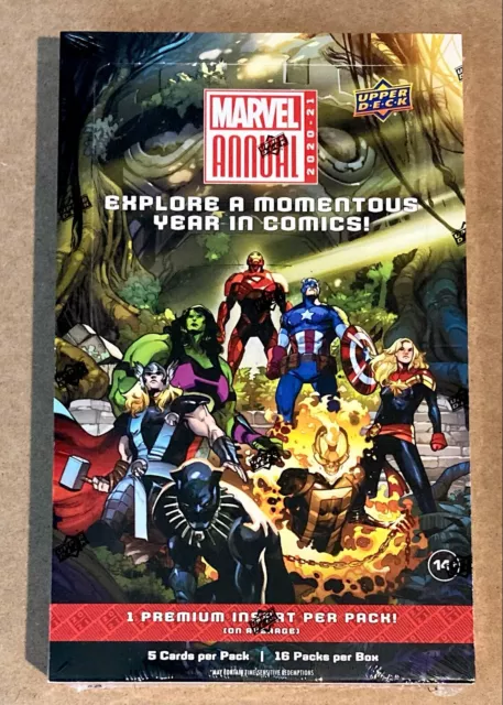 2020-21 Upper Deck Marvel Annual Comics Hobby Box Factory Sealed
