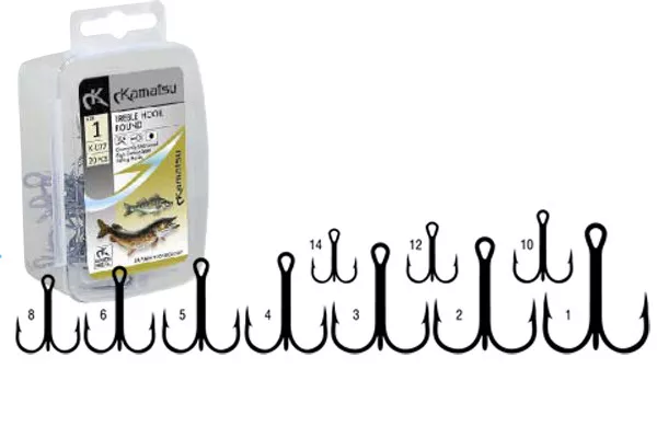 25 VMC 8650PS permasteel Round Bend Treble Fishing Hooks size 4/0 