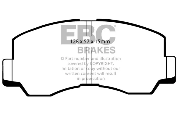 EBC Ultimax OE Set pastiglie freno di ricambio (DP667) 2