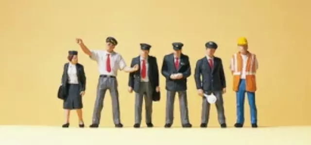 Preiser 10410 HO/OO Gauge BR Railway Staff/Personnel Figures