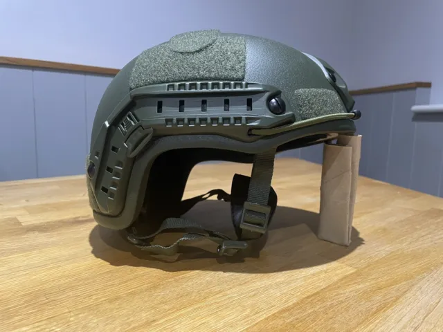 FAST Tactical Bulletproof Ballistic Helmet NIJ Level 3A – High Cut Green