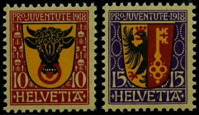 SCHWEIZ BUNDESPOST 1918, Pro Juventute, postfrisch, Pracht, Mi. 60.-