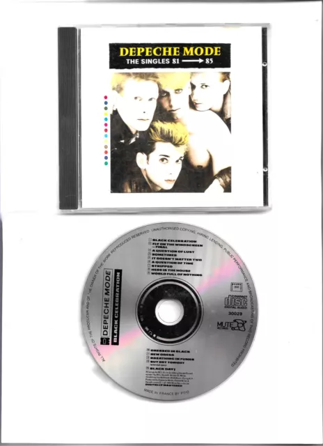 Depeche Mode Rare French Cd The Singles 81-85