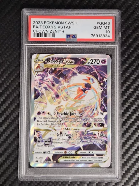 Deoxys Vstar - GG46/GG70 Crown Zenith Gallery Pokemon - MINT – The