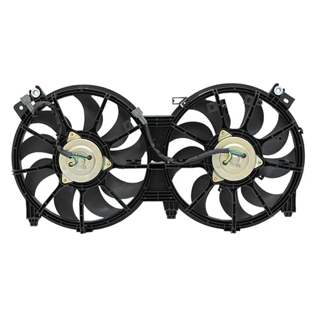 NEW RADIATOR AND Condenser Fan Assembly w/Two Fans Side By Side