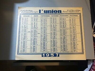 Ancien calendrier publicitaire 1981 bayer 