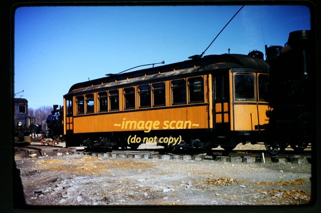 Trolley at NMOT Museum St. Louis in 1950's, Kodachrome Slide j17b