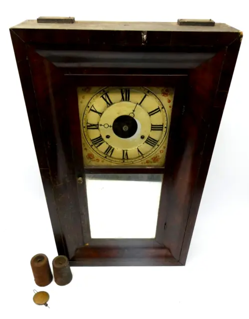 Antique Old Plymouth Hollow Conn. Seth Thomas Wood Wooden Ogee Clock Parts