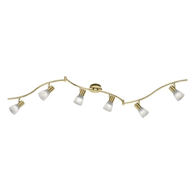 LED Deckenleuchte Rund – Alabaster Glas Mit Altmessing – Dimmbar, 30 Cm Ø