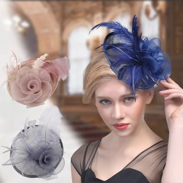 Women Aliceband Hat Fascinator Headband Weddings Ladies Day Royal Ascot Hat