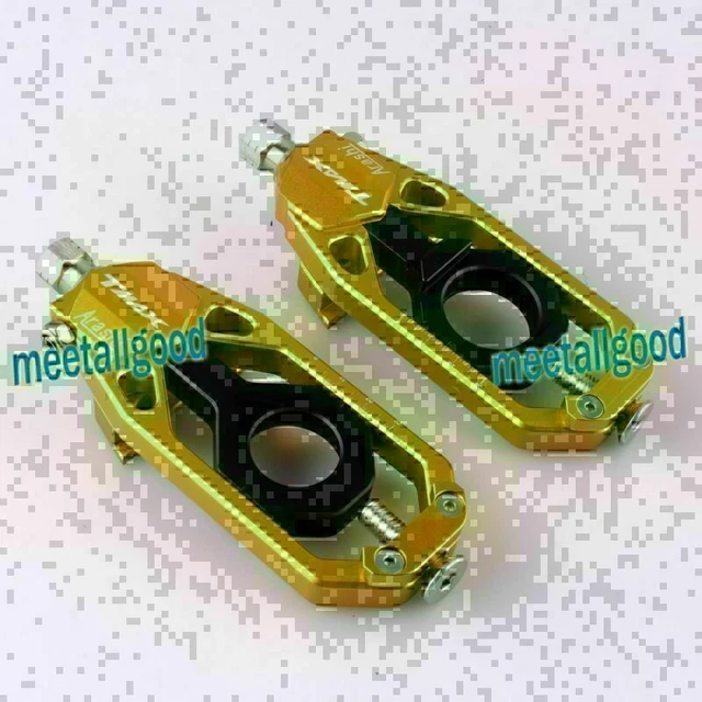 Tenditori Regolatore Catena Moto CNC Oro per Yamaha T-MAX 530 2013 2014