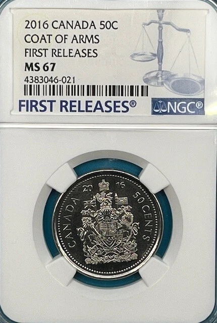 NGC MS67 2025 カナダ 50セント コートオブアームズ 2025 CANADA 50 Cent Ngc Ms67 First Releases Coat Of Arms