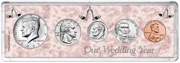 Our Wedding Year Coin Gift Set, 2022