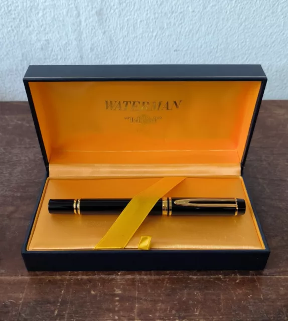 stylo plume en or de WATERMAN IDEAL paris avec boite or 18 k 750