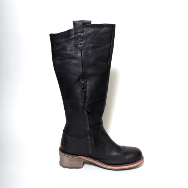 WOMENS CAT CATERPILLAR Boots Size 8.5 Alexandria Black Leather Slouch ...