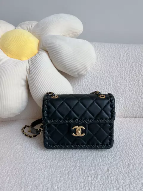 Chanel Black Lambskin Leather Round Crossbody Bag Gold Hardware. Series  30xxxxxx. Made in Italy. With authenticity card, dustbag & certificate of  authenticity from ENTRUPY ❤️ - Canon E-Bags Prime