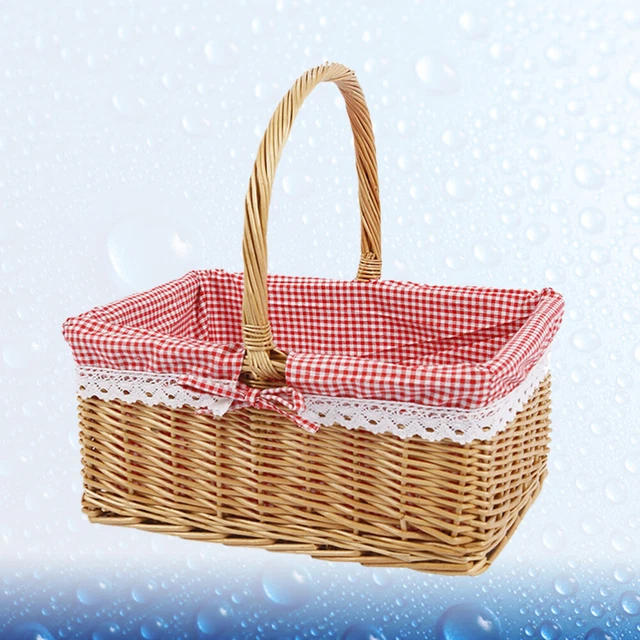 Cesto portaoggetti in giacinto cesto regalo pascolo cesto di fiori