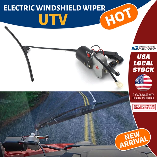 UTV ELECTRIC WINDSHIELD Wiper Motor Washer Reservoir Kit for Polaris