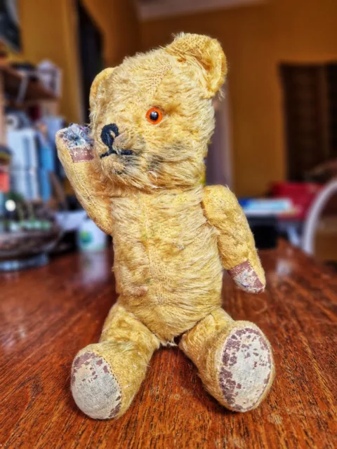 Gorgeous Vintage Articulated Teddy Bear In Need Of Love & TLC
