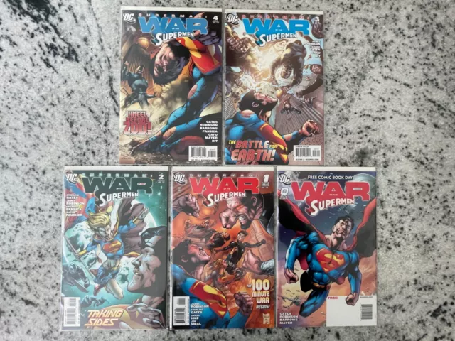 War Of The Superman Complete DC Comics LTD Series # 0 1 2 3 4 NM 1st Prints J989
