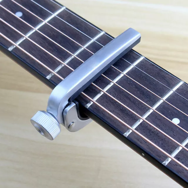 Professional Guitar Capo Acoustic Electric Ukulele Silver Trigger Clamp