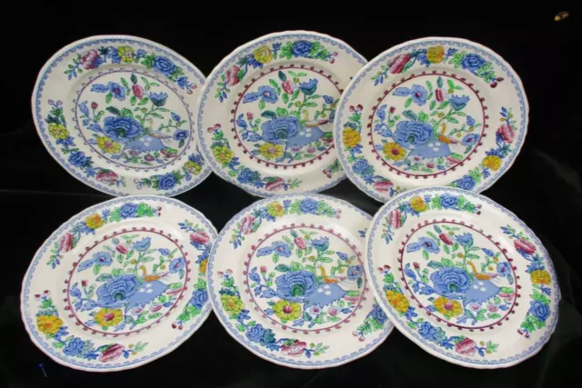 Set of 6 Masons Ironstone Regency 17cm Side Plates Bread Salad