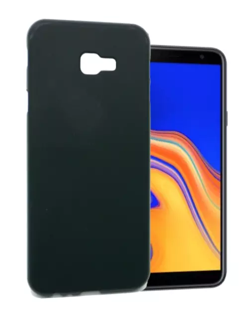 Funda para Samsung Galaxy J4+ Plus 2018 (4G) Carcasa Gel TPU Silicona PTG Negro