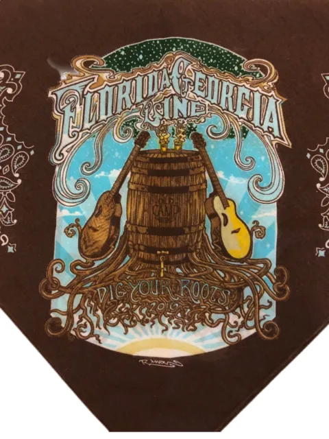 Florida Georgia Line brown bandana scarf country band from dig your roots tour