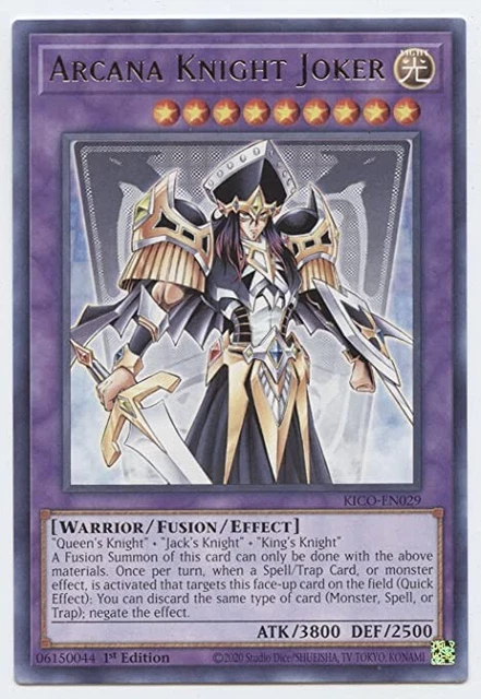 -Yu-Gi-Oh TCG- Arcana Knight Joker 1st Edition Rare KICO-EN029 - NM