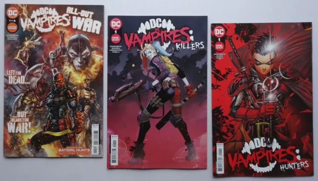 DC vs. Vampires All-Out War comic #1 plus 2 One-Shot issues (2022) DC Comics NM-