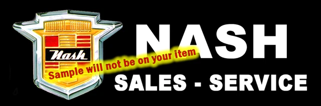 1955 Nash Logo Cars Dealer Sales Service Stickers Signs Fridge Magnets Decals