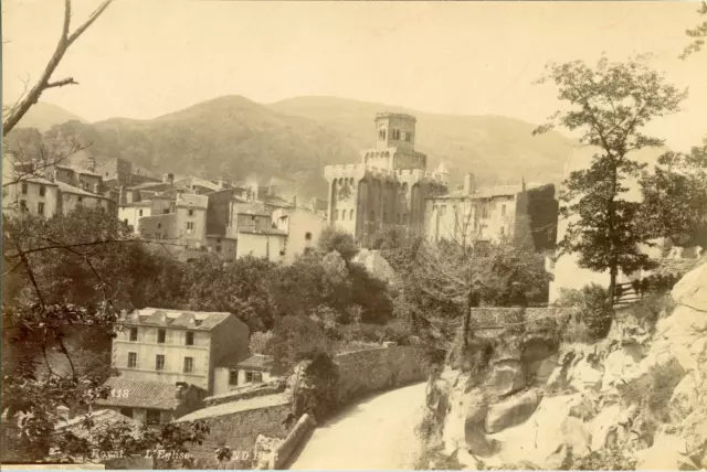 France, Royat, église, ca.1880, vintage albumen print Vintage albumen print
