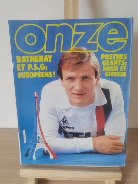 Magazine de sport ONZE,revue football, N°83,11/1982 BATHENAY