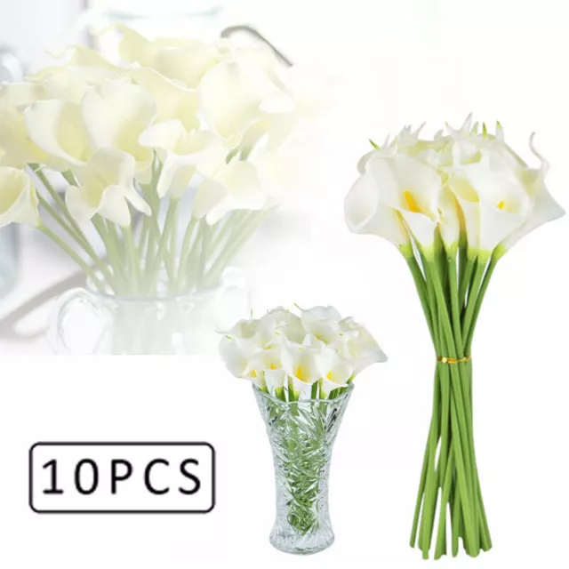 10X Real Touch Calla Lilien Cala Lilly Lilie Künstliche Blumen Seidenblume