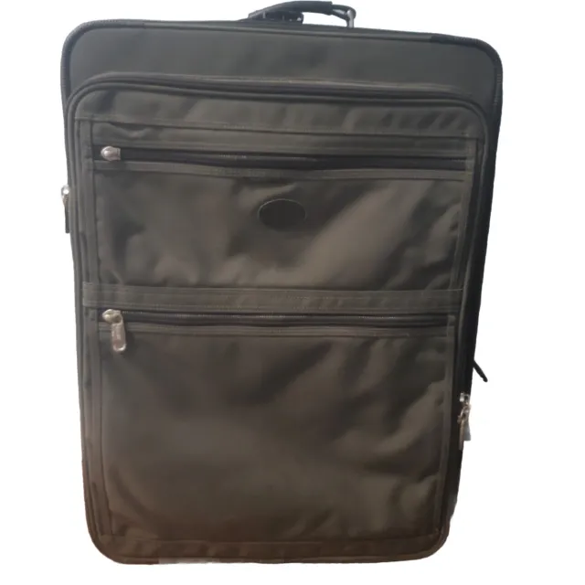 Kirkland Signature 26” Large Expandable 2 Wheel Bag Luggage Suitcase Dark Green