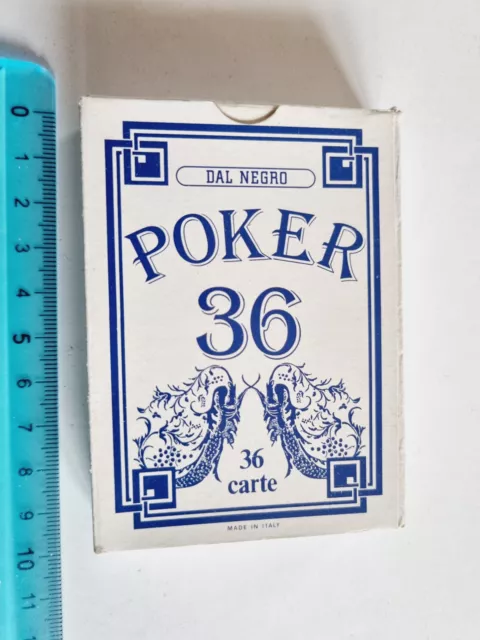 Carte Da Gioco Dal Negro Poker 36 Original Vintage Playing Cards New